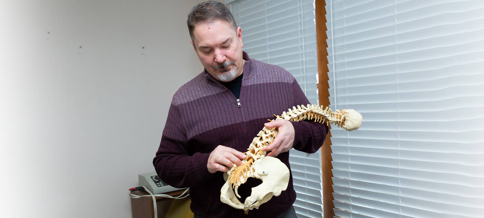 Chiropractor Uniontown PA John Dorobish Spine Demonstration